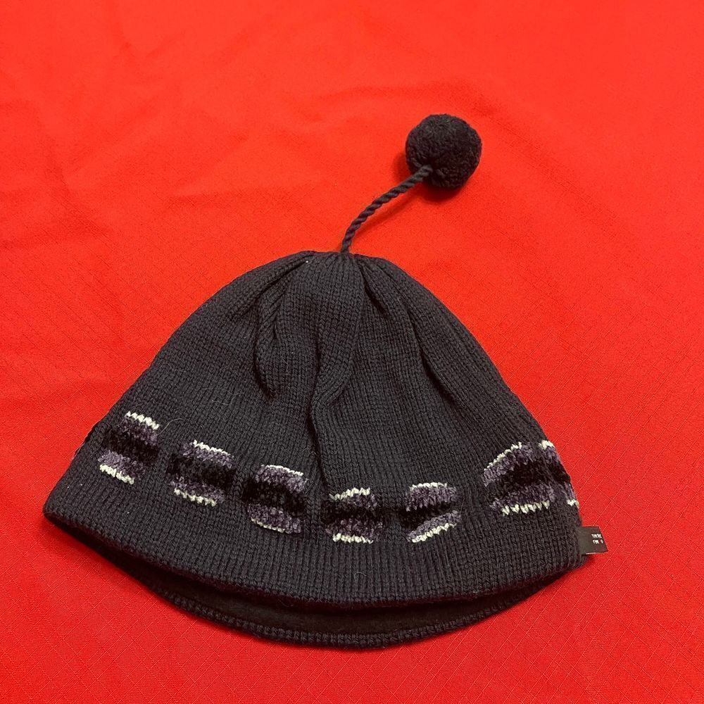 Turtle Fur VTG Navy Blue Black Ski Cap Hat
